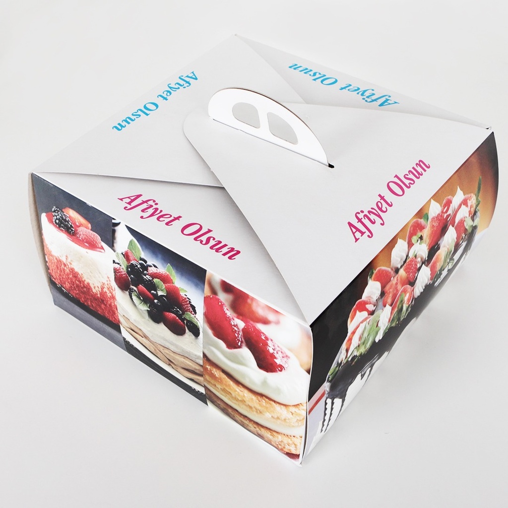 Yaş Pasta Kutusu Tek kişilik - 50Li