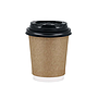 Double Wall Kraft Karton Bardak 8 oz 